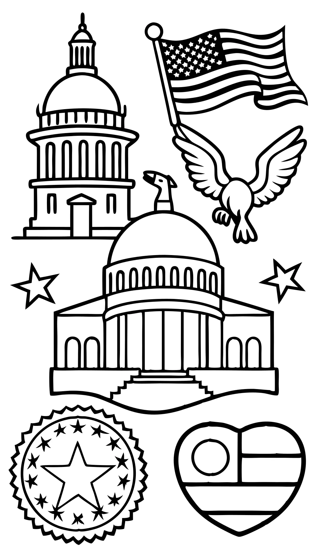 usa coloring page